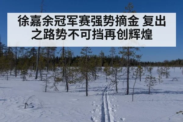 徐嘉余冠军赛强势摘金 复出之路势不可挡再创辉煌